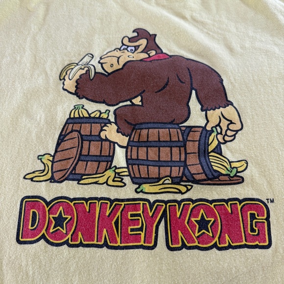 Yellow Donkey Kong Graphic T-Shirt Sx XL - Picture 2 of 5